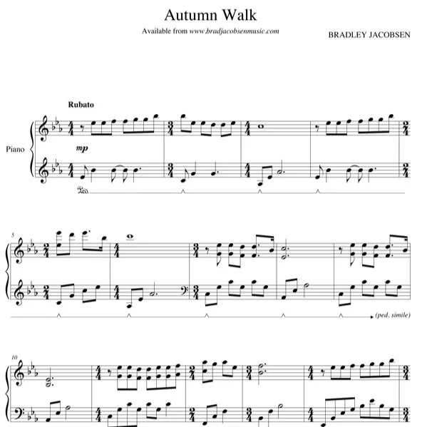 Autumn Walk - PDF — Brad Jacobsen
